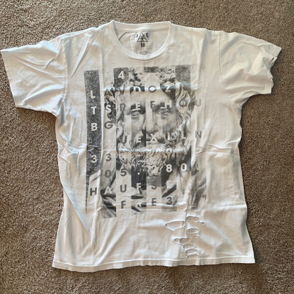 Distressed Greek God Tee Shirt